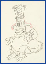 TRADER MICKEY PRODUCTION DRAWING PAIR FEATURING MICKEY MOUSE.