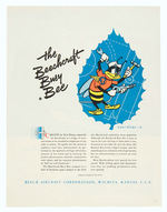 "THE BEECHCRAFT BUSY BEE" DISNEY STUDIO DESIGNED INSIGNIA LOT.