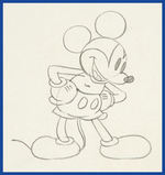 MICKEY'S KANGAROO PRODUCTION DRAWING FEATURING MICKEY MOUSE.