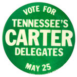 SCARCE 3" "VOTE FOR TENNESSEE'S CARTER DELEGATES MAY 25."