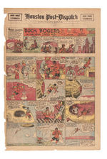 “BUCK ROGERS” 1930 FIRST YEAR LOT OF 32 FULL SUNDAY PAGES INCLUDING FIRST PAGE.