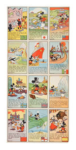 "MICKEY MOUSE GLOBE TROTTERS" PREMIUM MAP AND EXTENSIVE GROUP OF CARDS AND PUBLICATIONS.