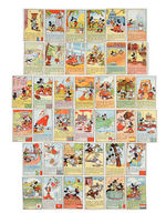 "MICKEY MOUSE GLOBE TROTTERS" PREMIUM MAP AND EXTENSIVE GROUP OF CARDS AND PUBLICATIONS.