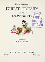 “FOREST FRIENDS FROM SNOW WHITE AND THE SEVEN DWARFS” FILE COPY HARDCOVER WITH DUST JACKET.