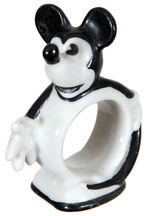 MICKEY MOUSE FIGURAL CHINA NAPKIN RING (SIZE VARIETY).