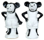 MICKEY & MINNIE FIGURAL CHINA SALT & PEPPER SET.