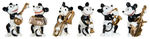 MICKEY MOUSE BAND GERMAN CHINA FIGURINE SET.