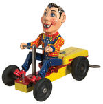 HOWDY DOODY-INSPIRED GO-CART WIND-UP TOY.