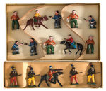 “COWBOYS” & “INDIAN” BOXED METAL FIGURE SETS.