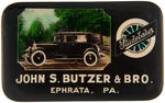 “STUDEBAKER” REAL PHOTO MIRROR FROM EPHRATA, PA. DEALER.