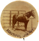 CELEBRITY HORSES OF THE EARLY 1900s BUTTON TRIO.