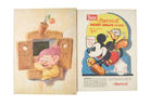 "DOPEY" LINEN-LIKE BOOK AND MICKEY MOUSE MAGAZINE COVER APPEARANCE.