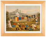 "HANDY PACKAGE DYES" FRAMED PRINT.