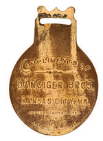 NORTH POLE RARE WATCH FOB PICTURING BOTH COOK AND PEARY.