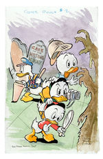 PATRICK BLOCK ORIGINAL ART FOR DONALD DUCK ONE-SHOT COMIC BOOK COVER.