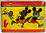 MICKEY AND MINNIE MOUSE LARGE 1930s TIN FROM SWITZERLAND.