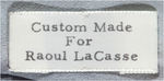 CUSTOM MADE PRESENTATION NECKTIE FOR ROBBINS CO. APPARENT PREMIUM DESIGNER.