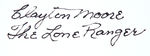 LONE RANGER CLAYTON MOORE SIGNED LETTER.