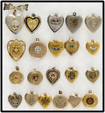 WWII LOCKETS 18 WITH MILITARY INSIGNIA AND THREE MISCELLANEOUS.