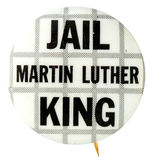 SCARCE ANTI-MARTIN LUTHER KING SLOGAN BUTTON.