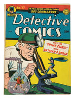 "DETECTIVE COMICS" NO. 77 COMIC BOOK.