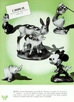 "WALT DISNEY CHARACTER MERCHANDISE" ENGLISH RETAILER'S CATALOGUE, 1949.