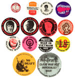 SOCIALIST & SOCIALIST WORKERS GROUP OF 14 BUTTONS.