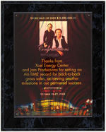 SIMON & GARFUNKEL SALES AWARD & CONCERT POSTER.