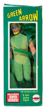 "GREEN ARROW" MEGO BOXED ACTION FIGURE.