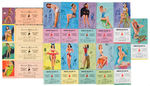 BROWN & BIGELOW LOT OF 15 PIN-UP BLOTTERS.