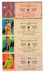 BROWN & BIGELOW LOT OF 15 PIN-UP BLOTTERS.