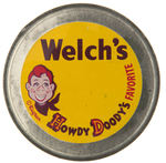 HOWDY DOODY WELCH'S GRAPE PRODUCTS CONTAINER LOT.