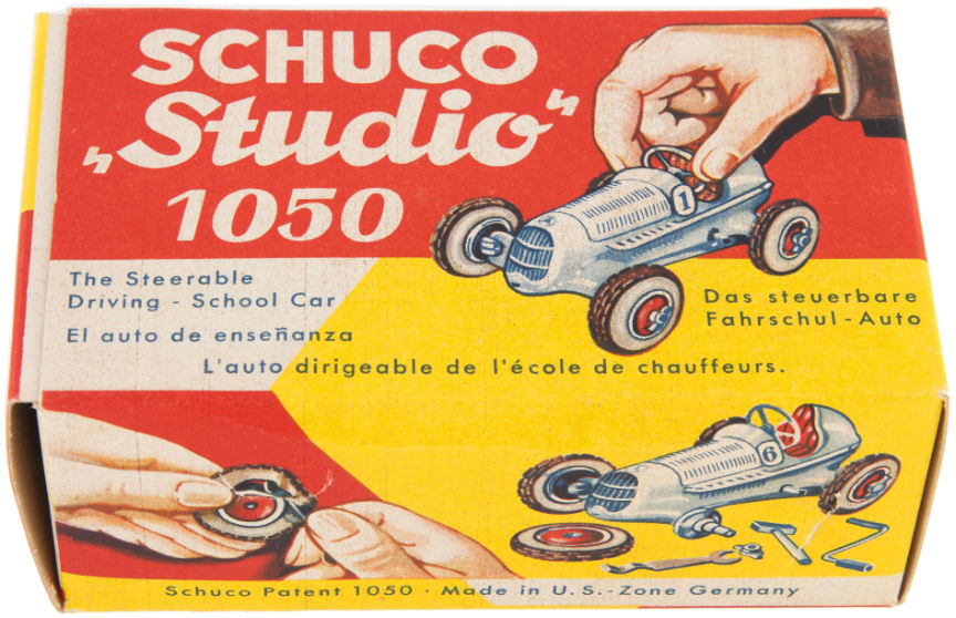 schuco clockwork racing car