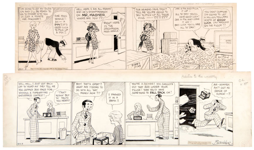 Hake's - MARTIN BRANNER “WINNIE WINKLE” EARLY DAILY COMIC STRIP ...