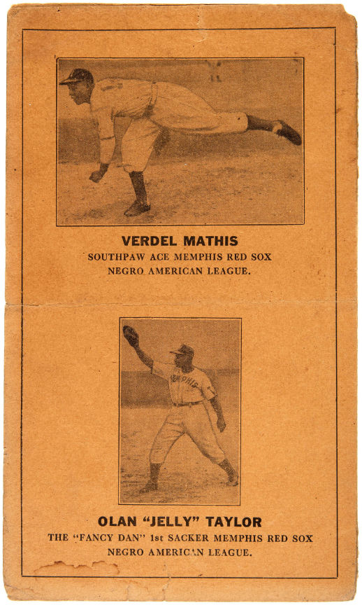 Circa 1940s Kansas City Monarchs Vs. Memphis Red Sox Negro League, Lot  #43119