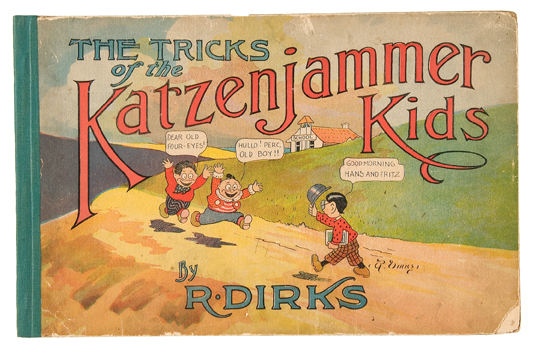 RARE 1906 Tricks of The Katzenjammer Kids Platinum factory Age Comic Book By R Dirks - Oversized Cartoon Book Numerous Whimsical Story Illustrations