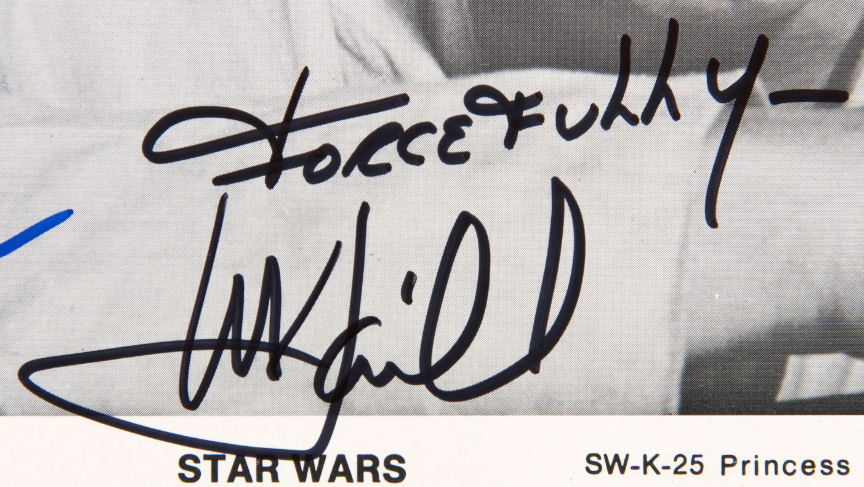 Star Wars Actor Mark Hamill Signed Autograph JSA Authenticated