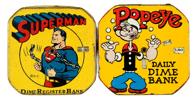 Superman Dime Register online Bank