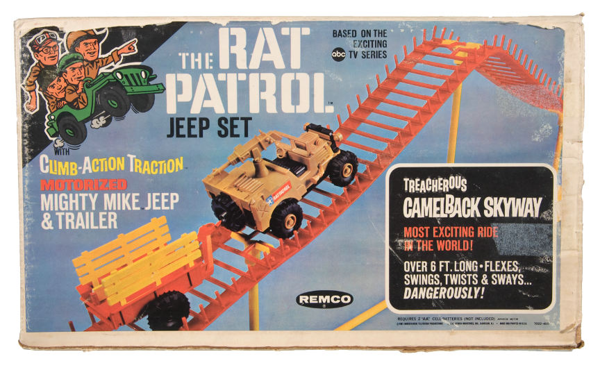 Hake's “THE RAT PATROL” BOXED JEEP SET.