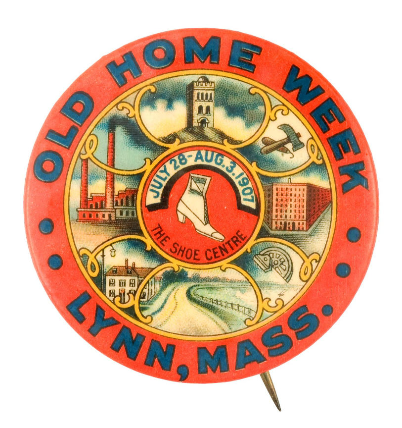 Hake's "OLD HOME WEEK LYNN, MASS." CHOICE CITY PROMOTIONAL MULTICOLOR.