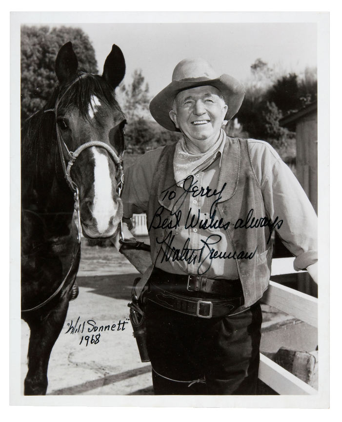 Hake's - WALTER BRENNAN SIGNED PHOTO.