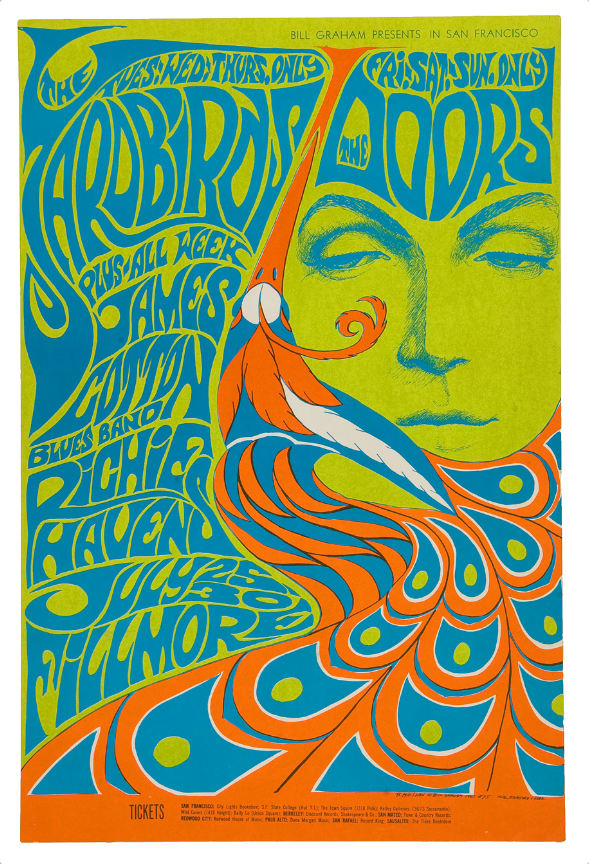 Hake's - BILL GRAHAM CONCERT POSTER BG-75 FEATURING THE YARDBIRDS/THE ...