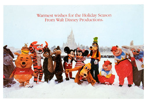 Hake's - WALT DISNEY 1980s STUDIO CHRISTMAS CARDS.