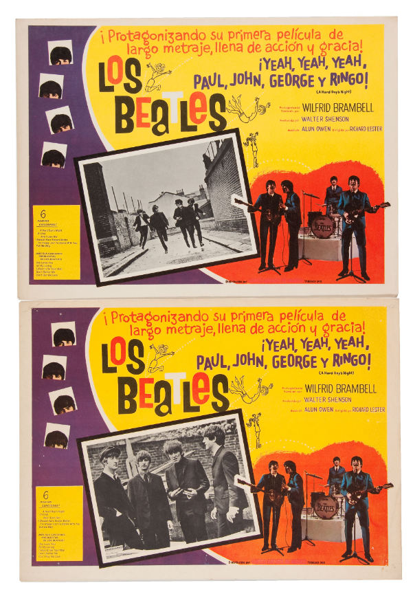 Beatles Original 1964 Spanish Movie Poster for A Hard Day's Night