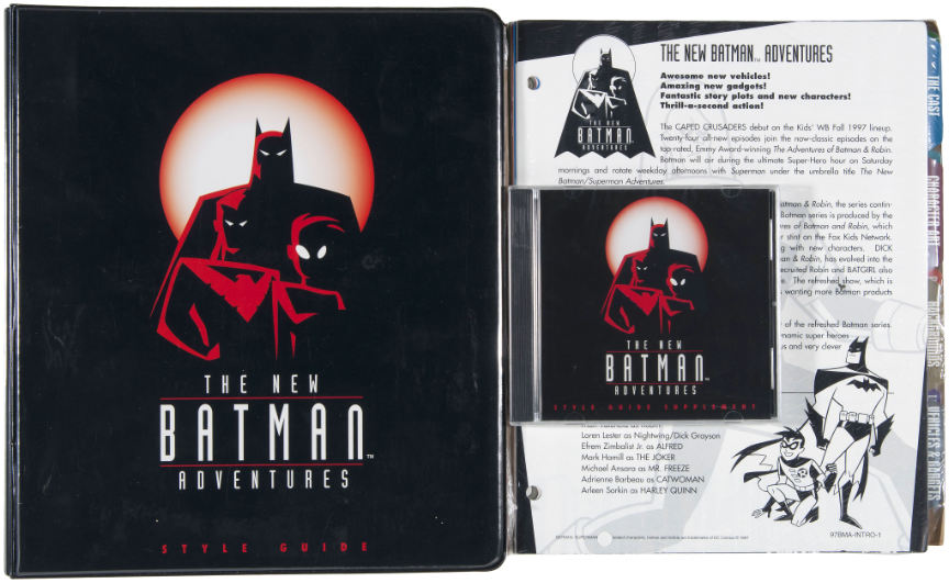 Hake's - 1990s BATMAN ANIMATED SERIES RARE STYLE GUIDES LOT.