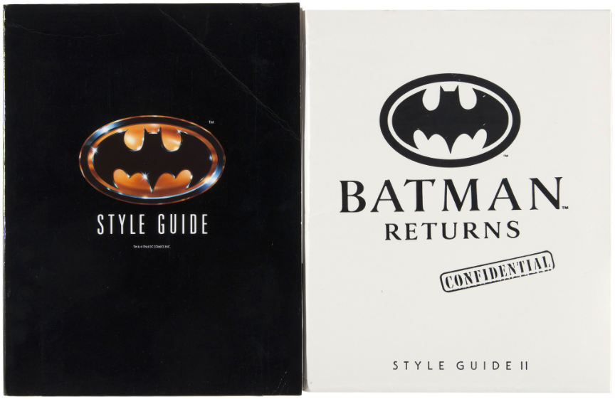 Hake's - BATMAN MOVIES STYLE GUIDES LOT.