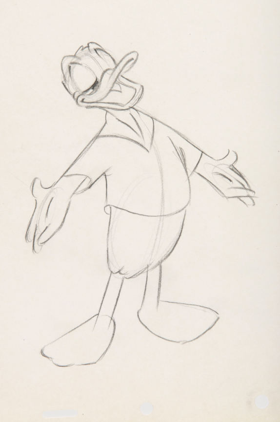 Hakes Donald Duck Donalds Dream Voice Original Production Drawing