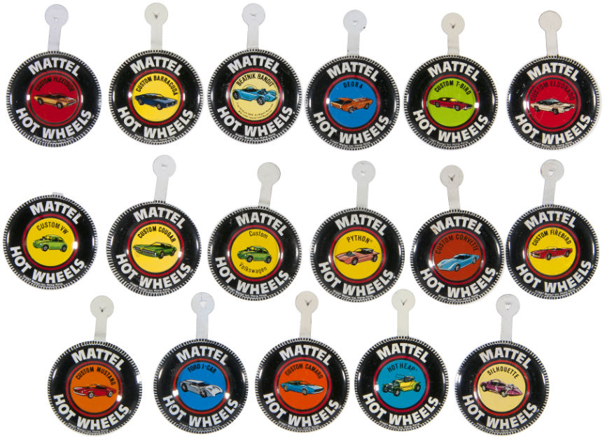 mattel hot wheels buttons