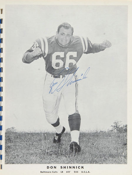 Hake's - BALTIMORE COLTS PROMOTIONAL BOOK SIGNED BY 1960 TEAM.