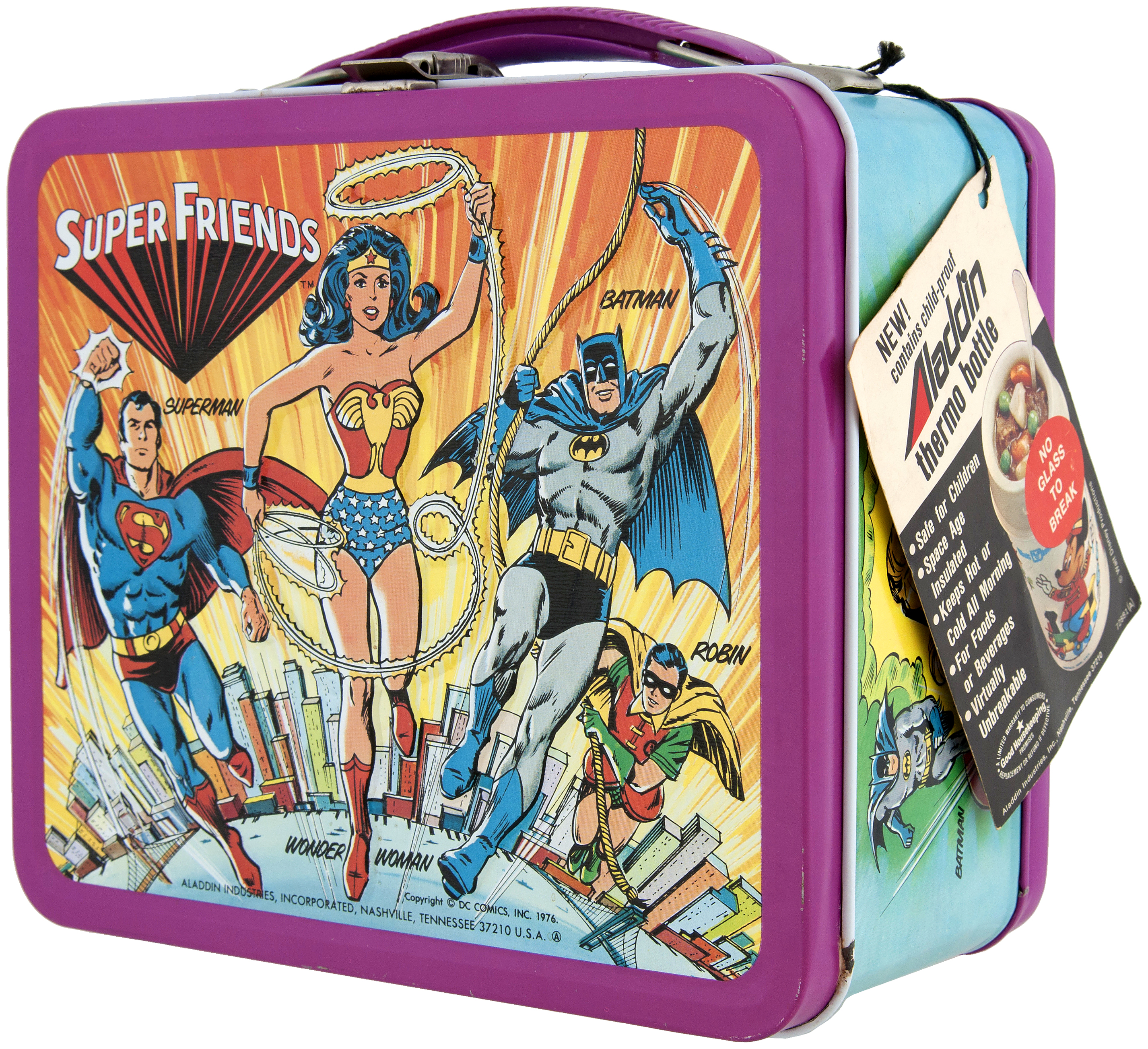 1992 Marvel Comics X-Men Lunch Box Plastic Lunchbox Thermos MINT Tags  Aladdin